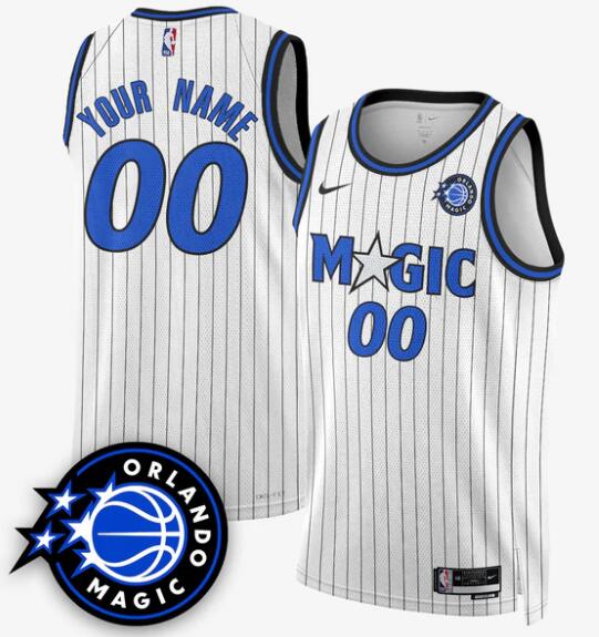 Men's Orlando Magic Active Player Custom White 2025 New Generation of Magic Stitched Basketball Jersey Men's Orlando Magic Active Player Custom White 2025 New Generation of Magic Stitched Basketball Jersey